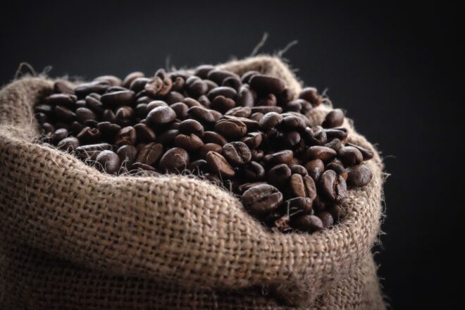 washed coffee beans